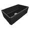 Ruvati 33"x20" Farmhouse Apron-Front Kitchen Sink Sgl Bowl, Gloss Black RVL2300BK - alternate 3